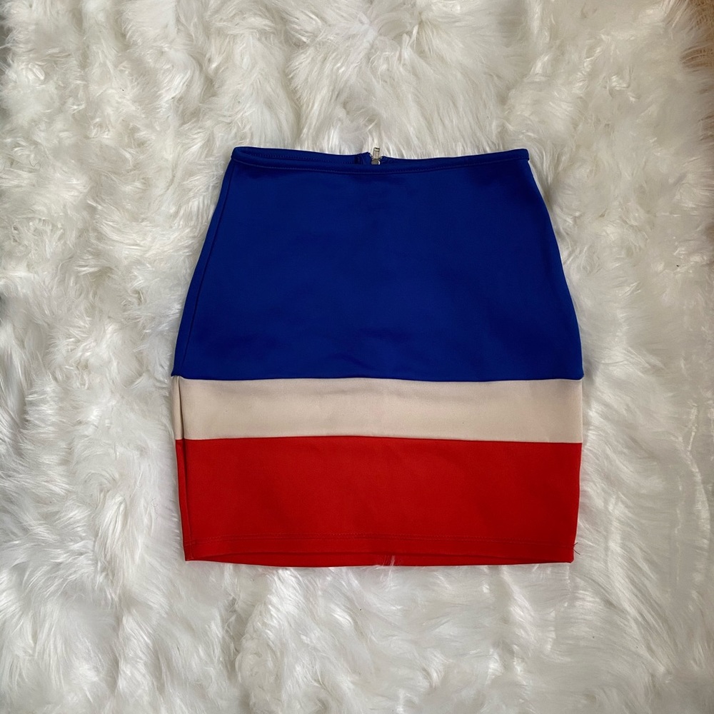 Color Blocking Skirt